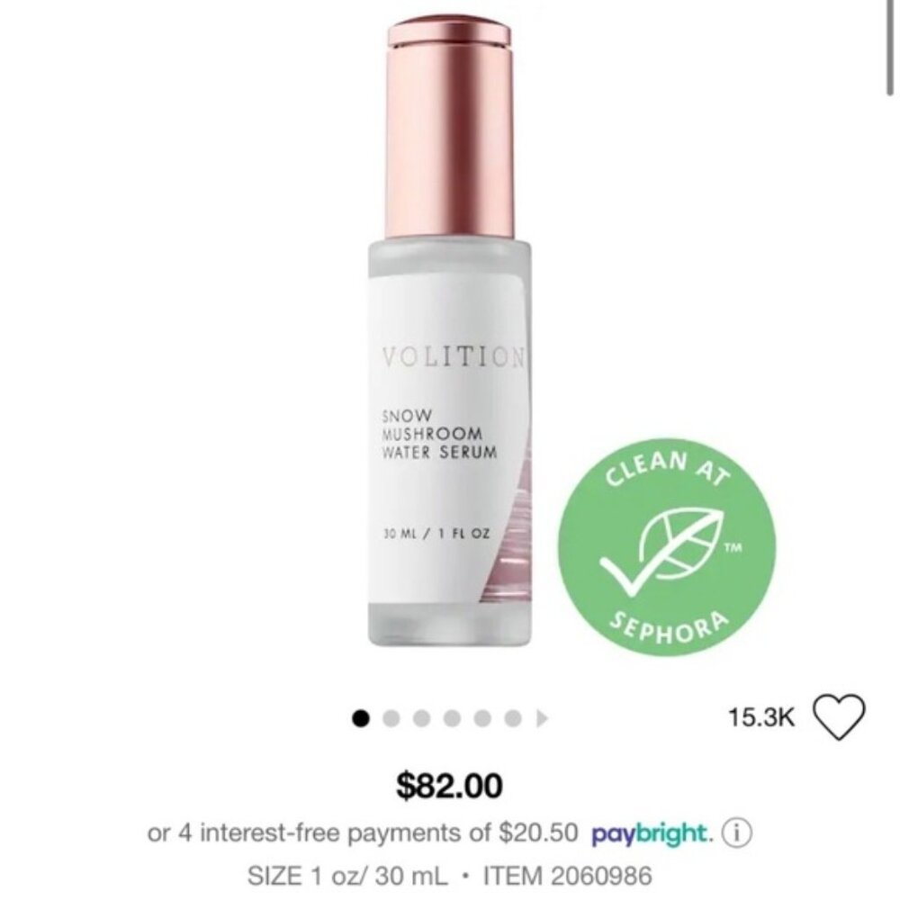 Brand new snow mushroom serum